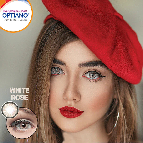 OPTIANO LENS COLOUR WHITE ROSE